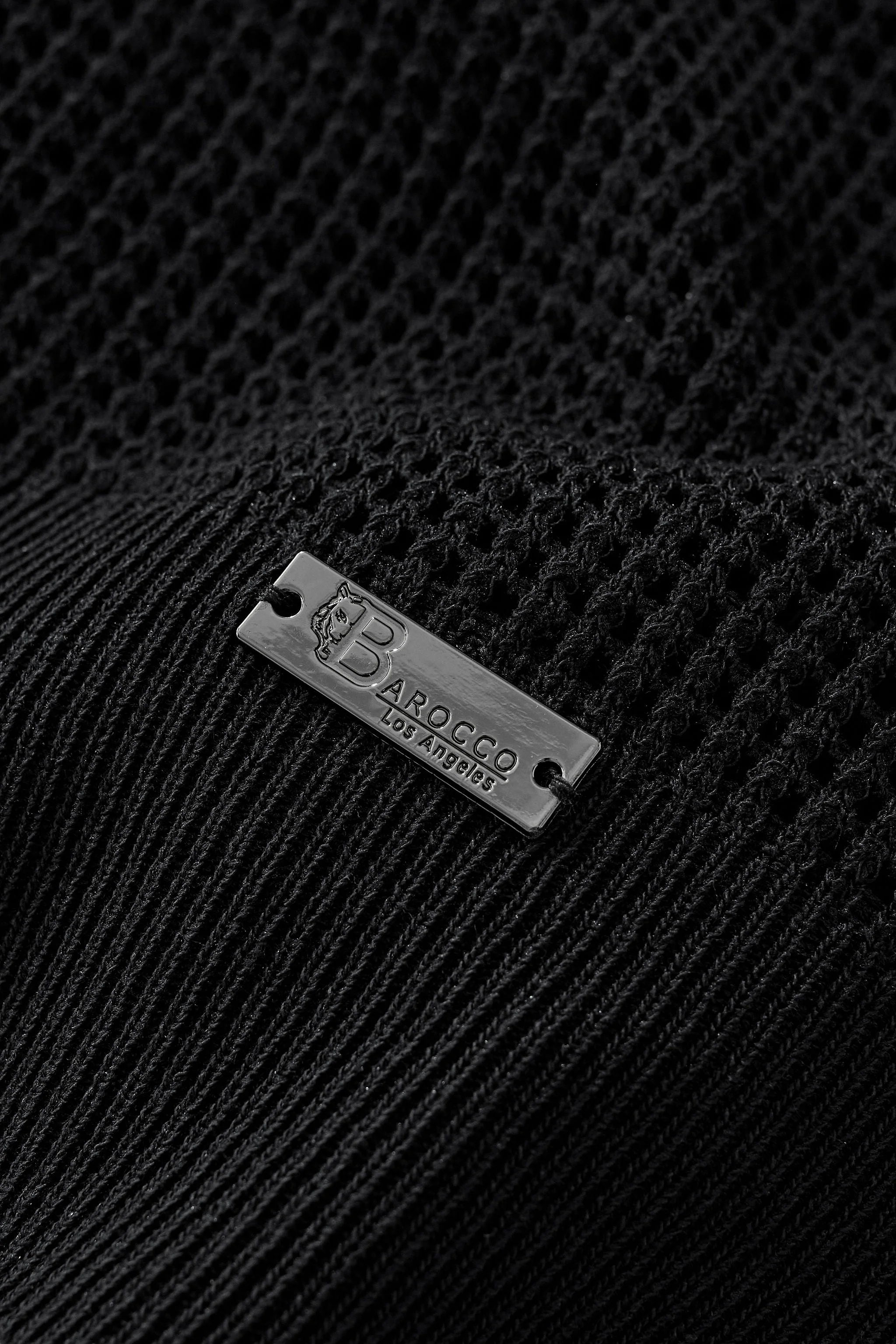 Ventura Mesh Knit LS Shirt BLACK - Image 9