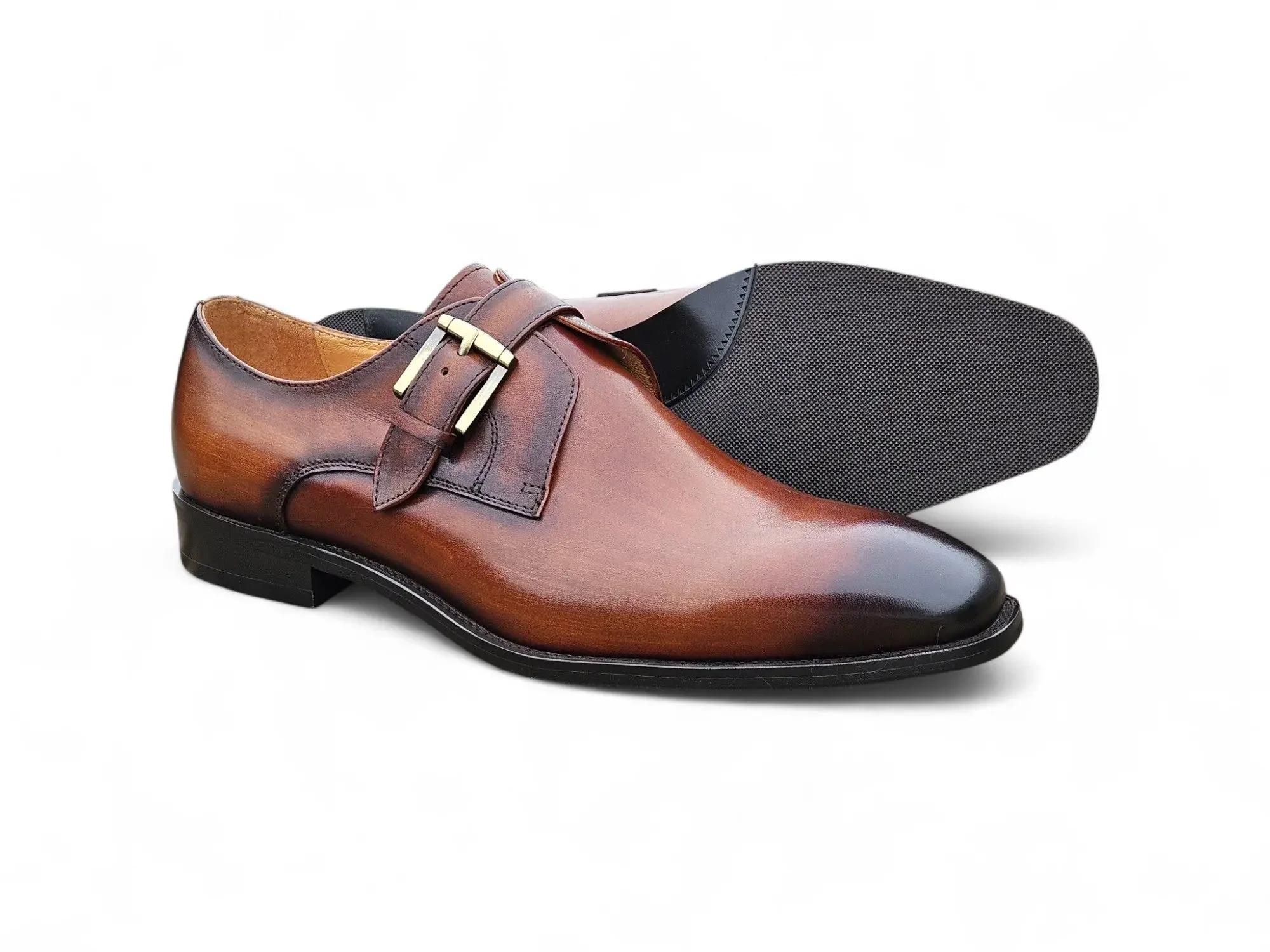 Versatile Fashion Single Monk Strap Loafer - Image 2