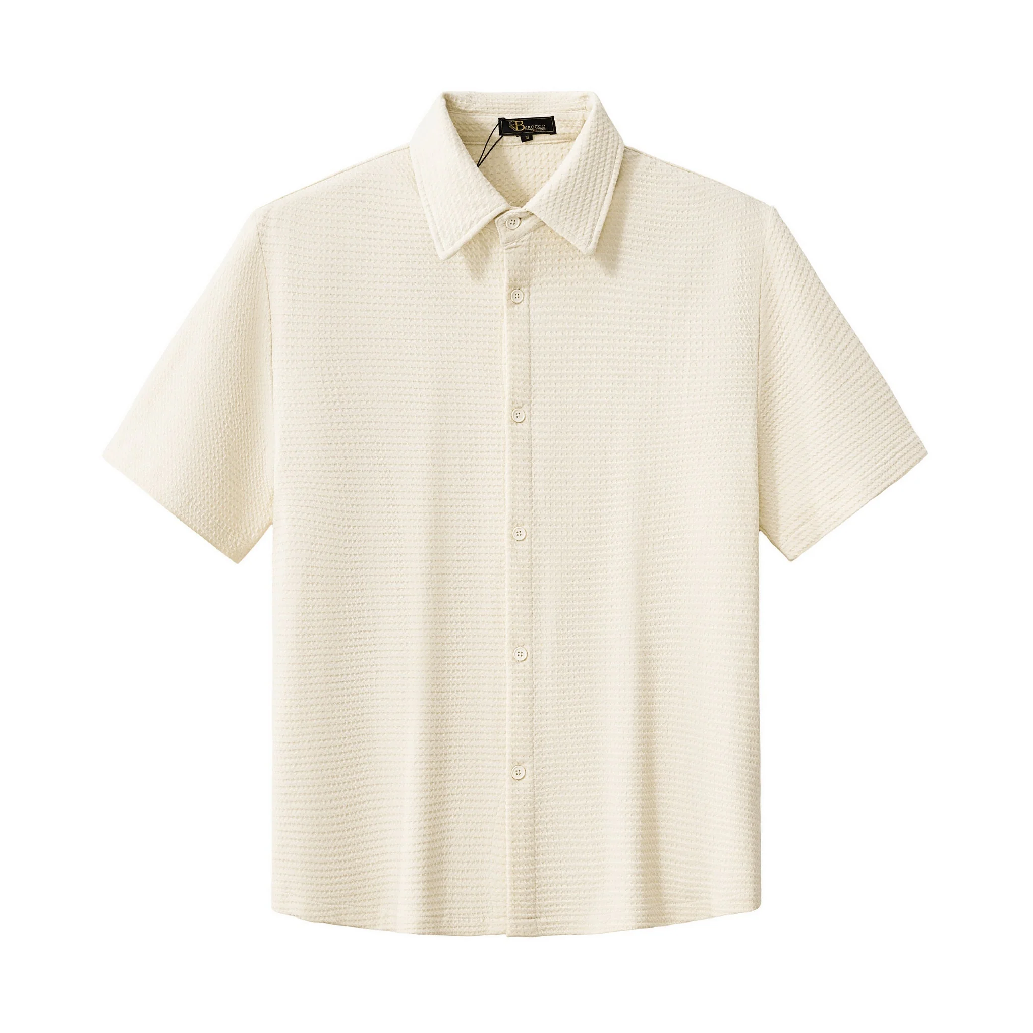 Vista Set – Waffle Textured Shirt & Pant TAUPE - Image 3