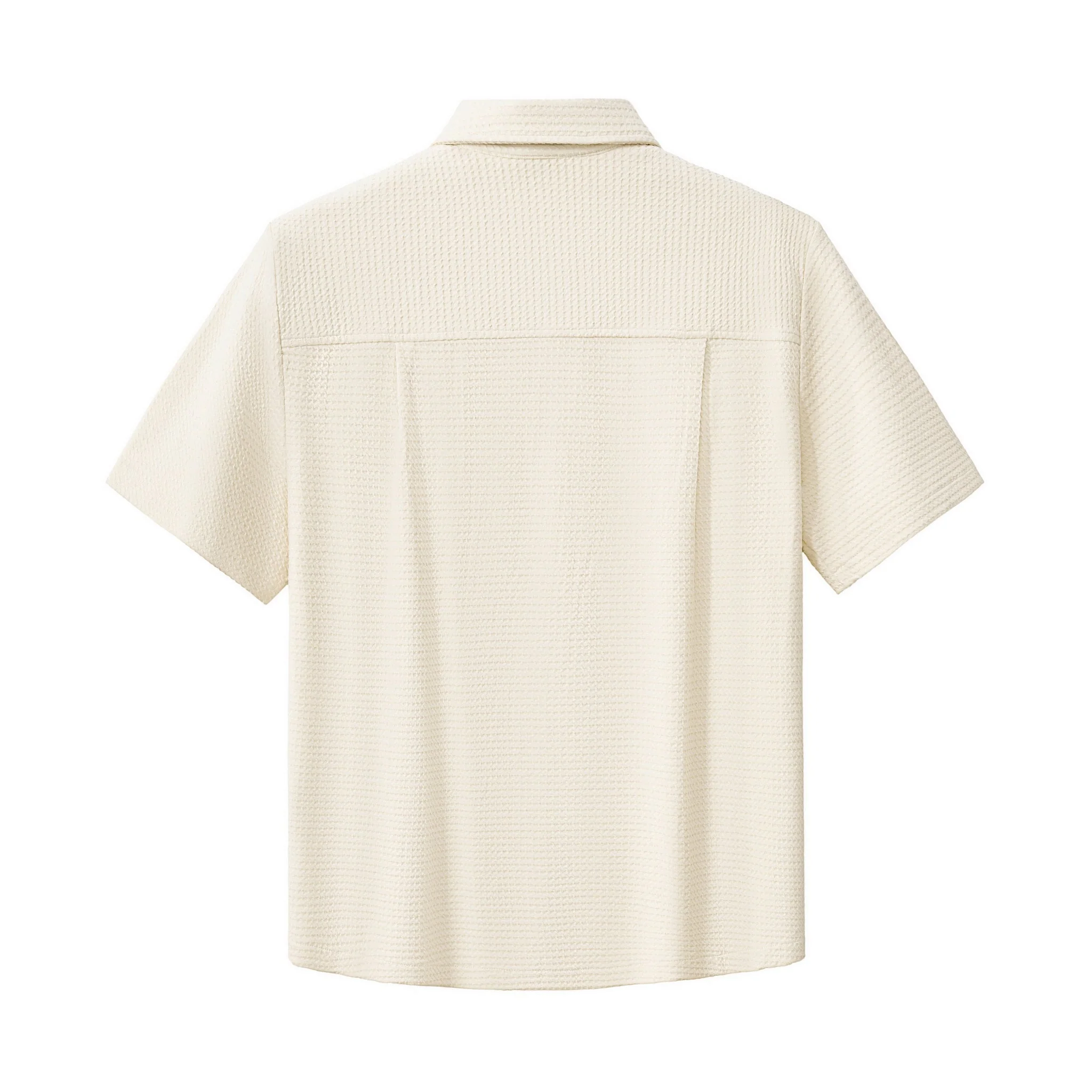Vista Set – Waffle Textured Shirt & Pant TAUPE - Image 4