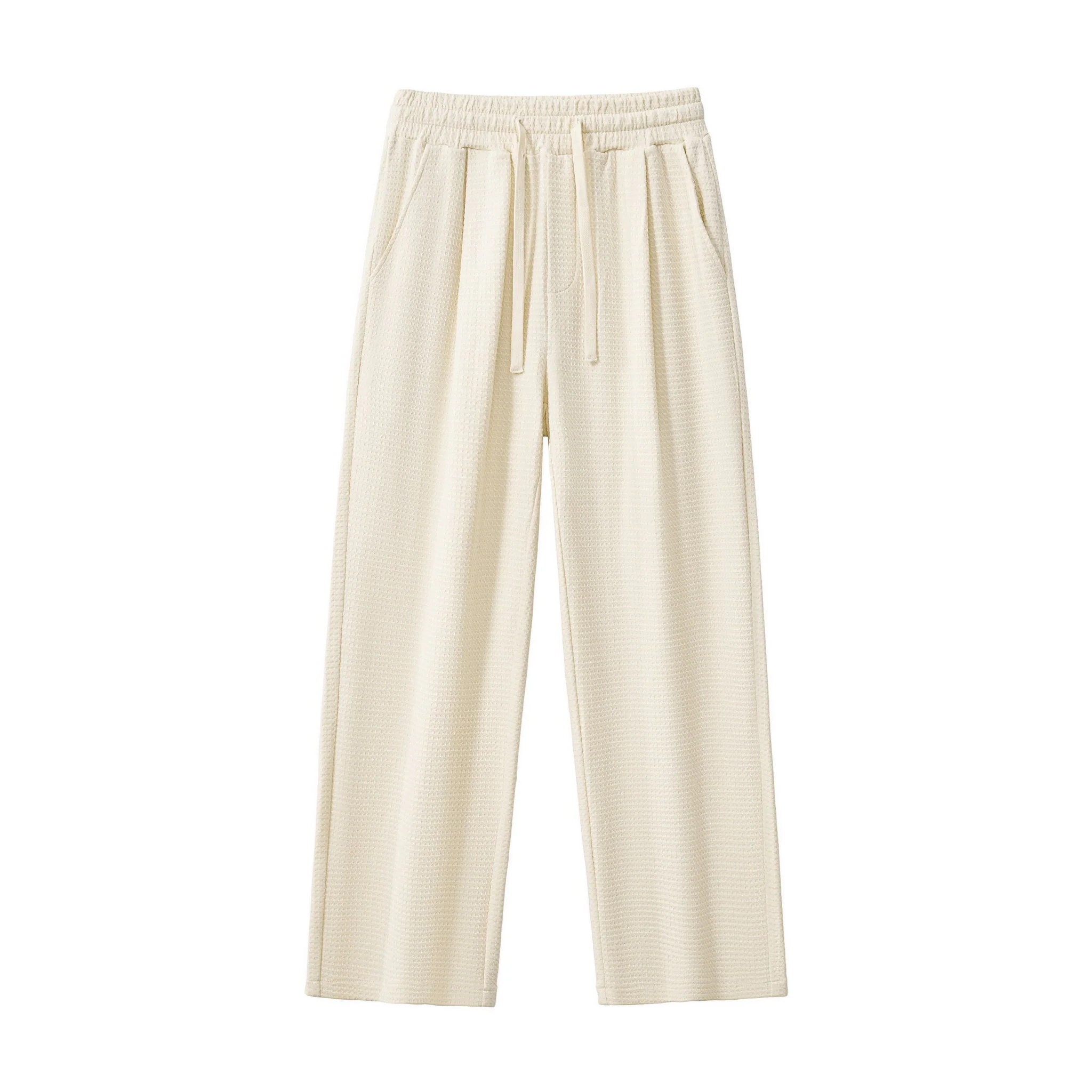 Vista Set – Waffle Textured Shirt & Pant TAUPE - Image 5