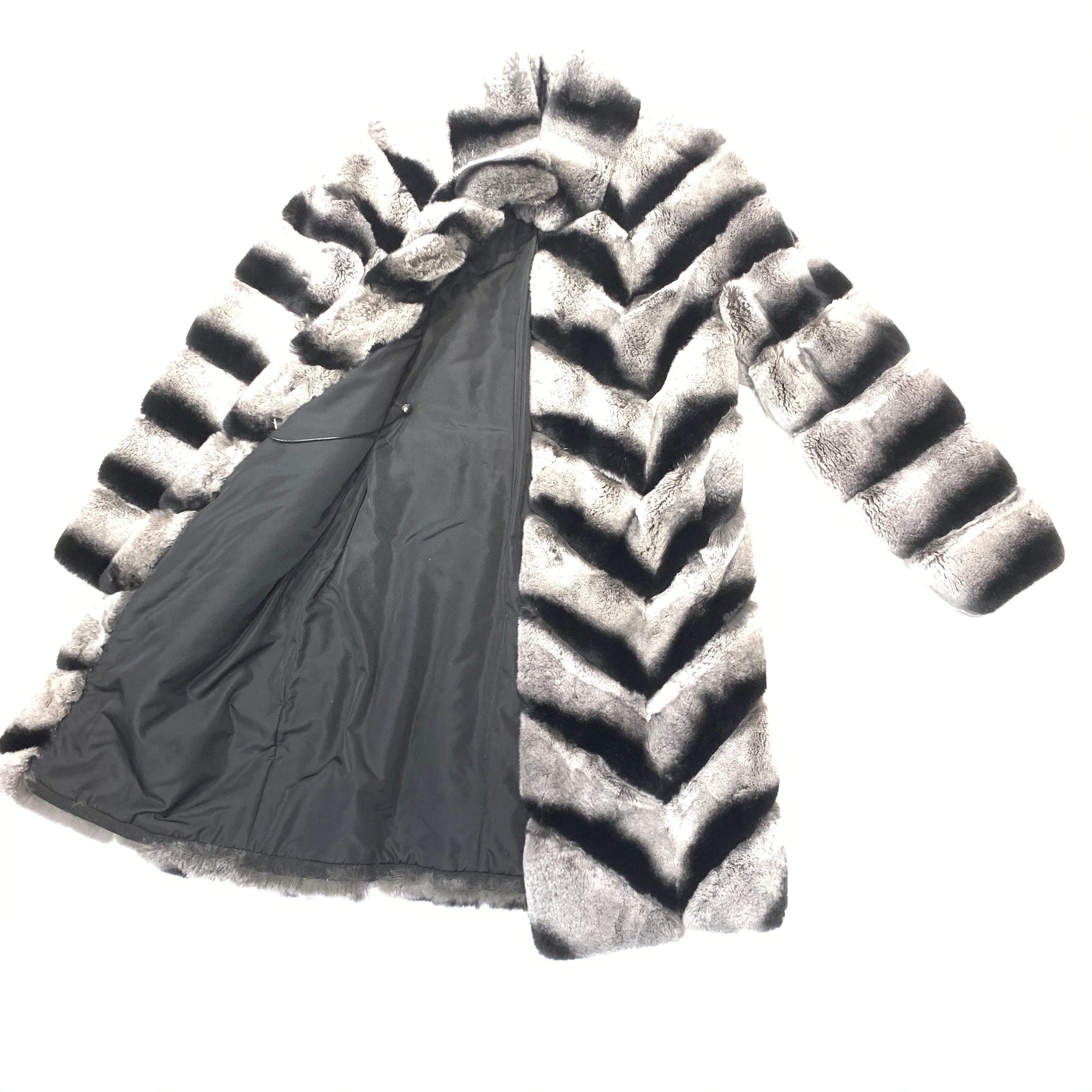 Volare Rex Rabbit Fur Trench Coat - Image 2