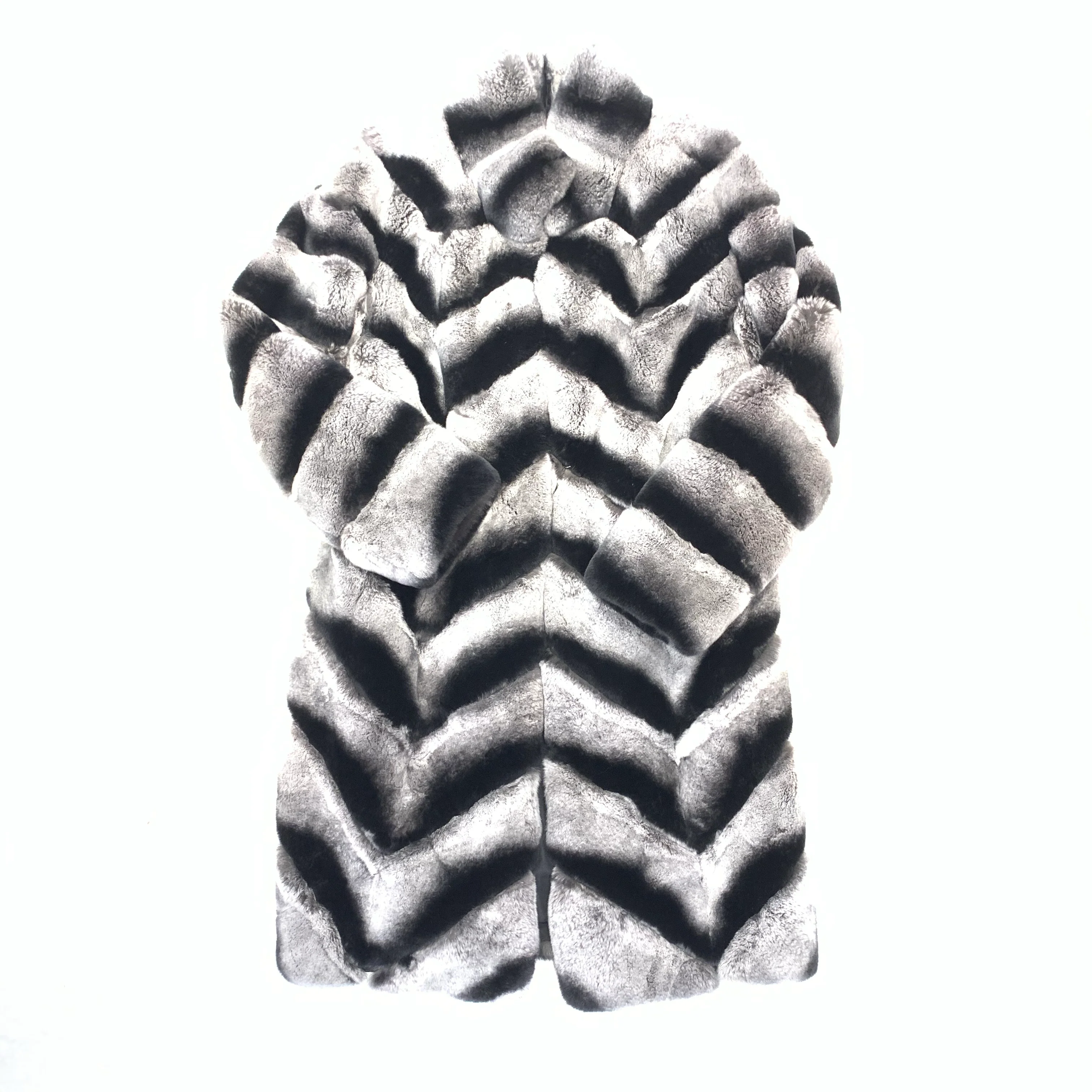 Volare Rex Rabbit Fur Trench Coat - Image 4
