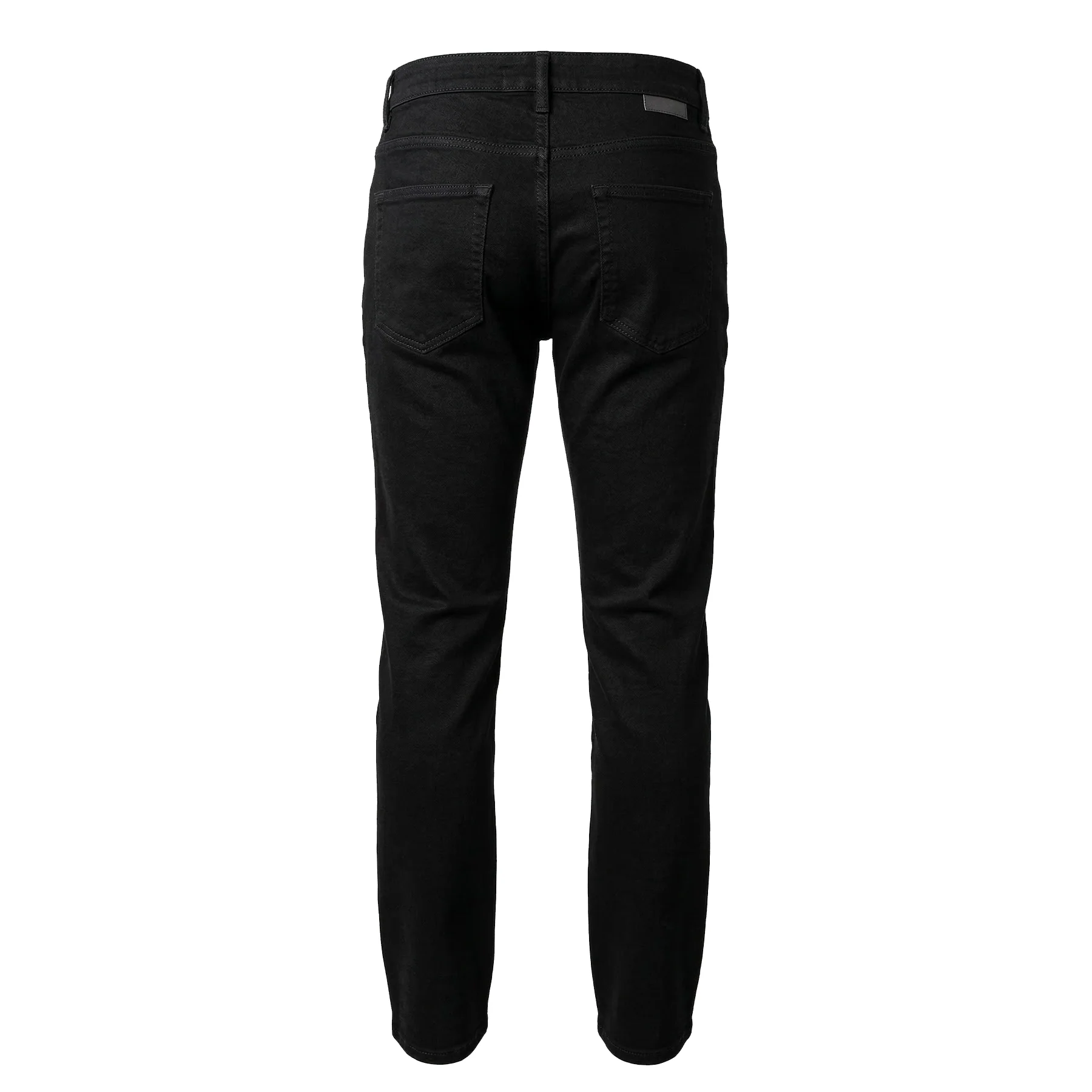 Waimea Jet Black Distressed Denim Jeans - Image 2