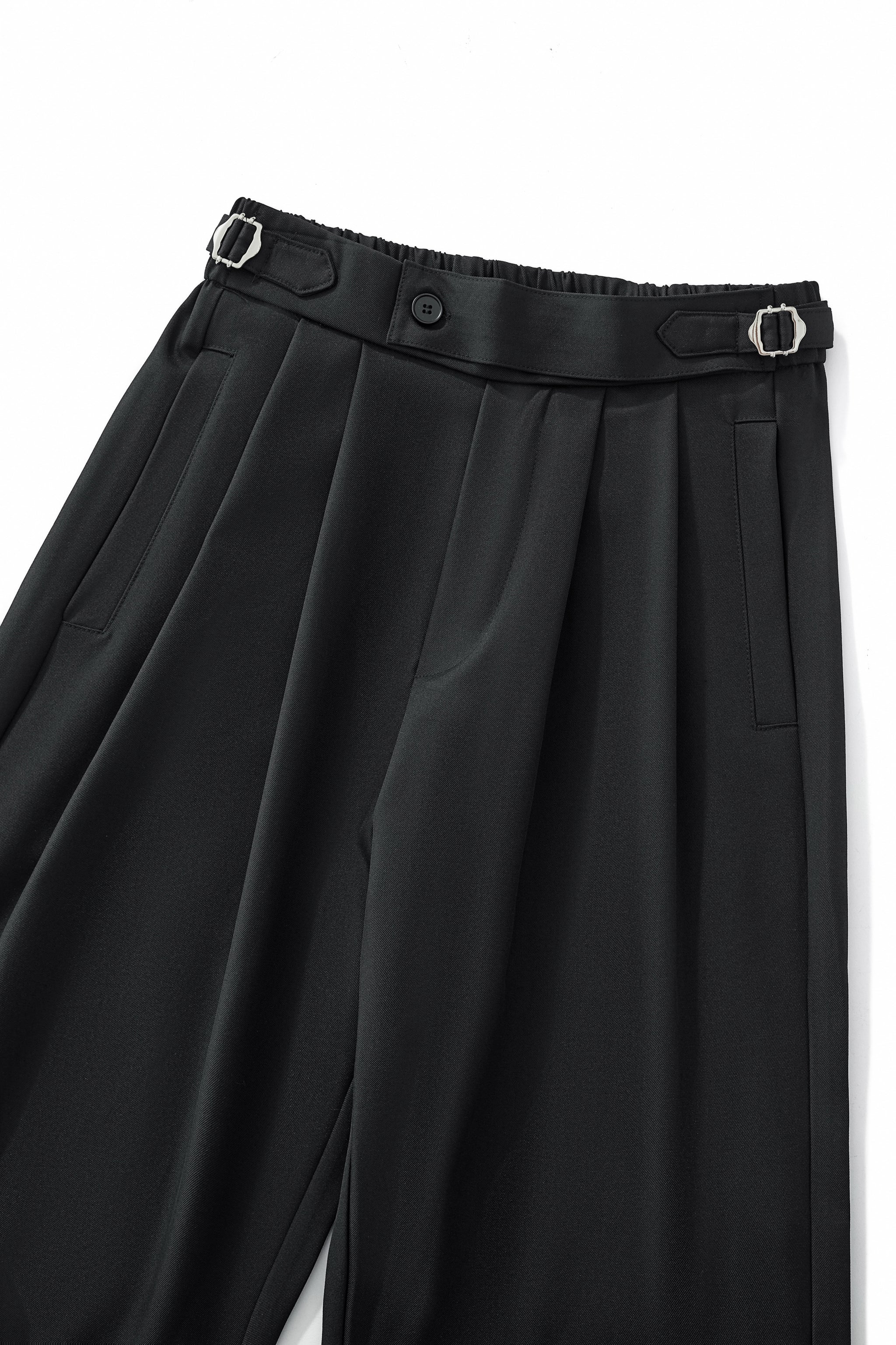 Wellington Side-Tab Trousers BLACK - Image 4
