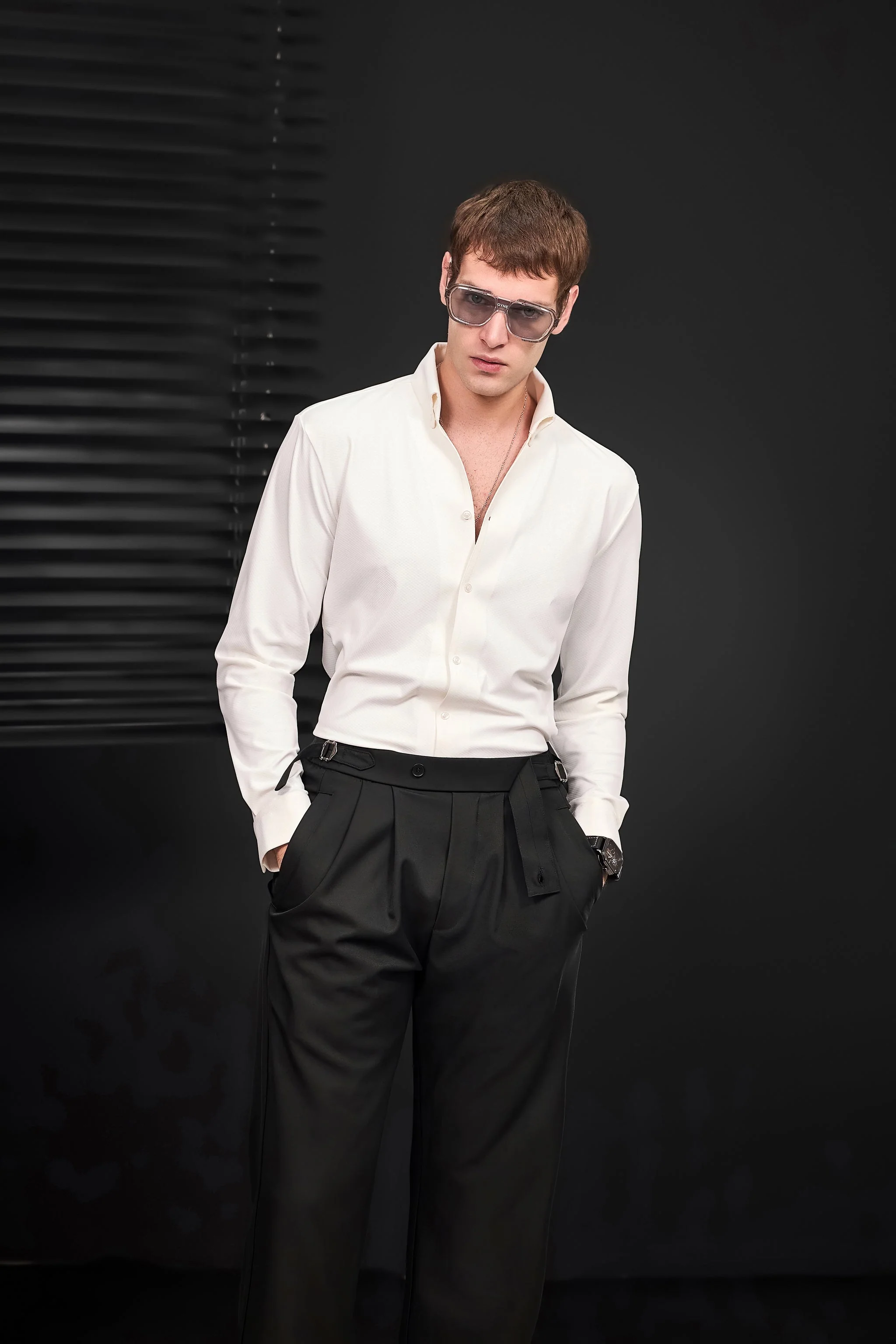 Wellington Side-Tab Trousers BLACK - Image 9