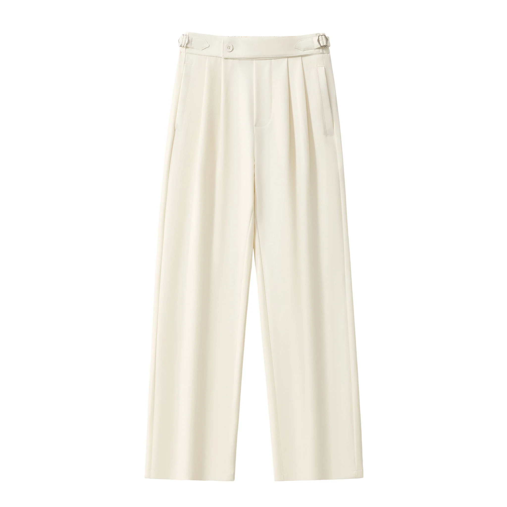 Wellington Side-Tab Trousers IVORY