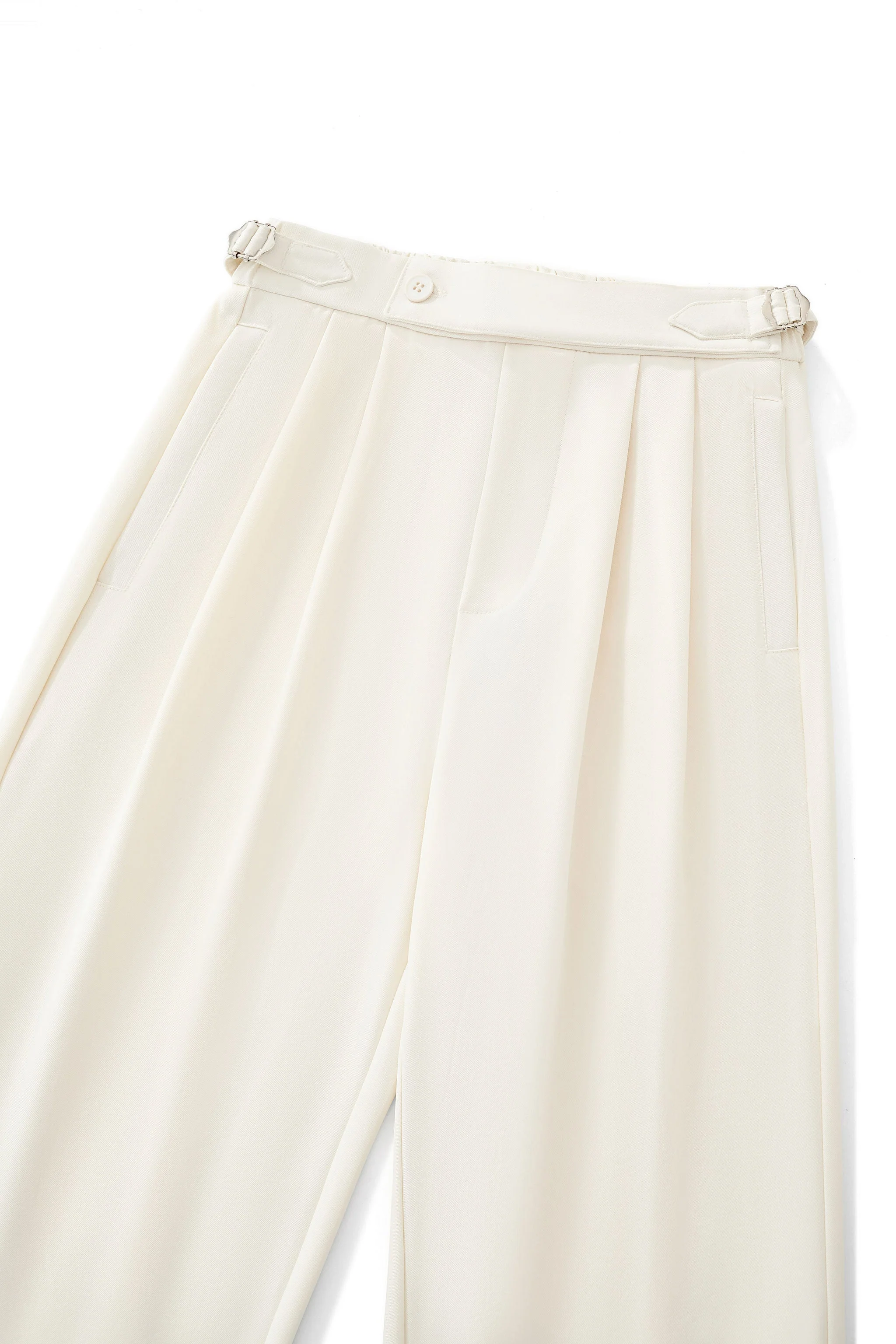 Wellington Side-Tab Trousers IVORY - Image 5