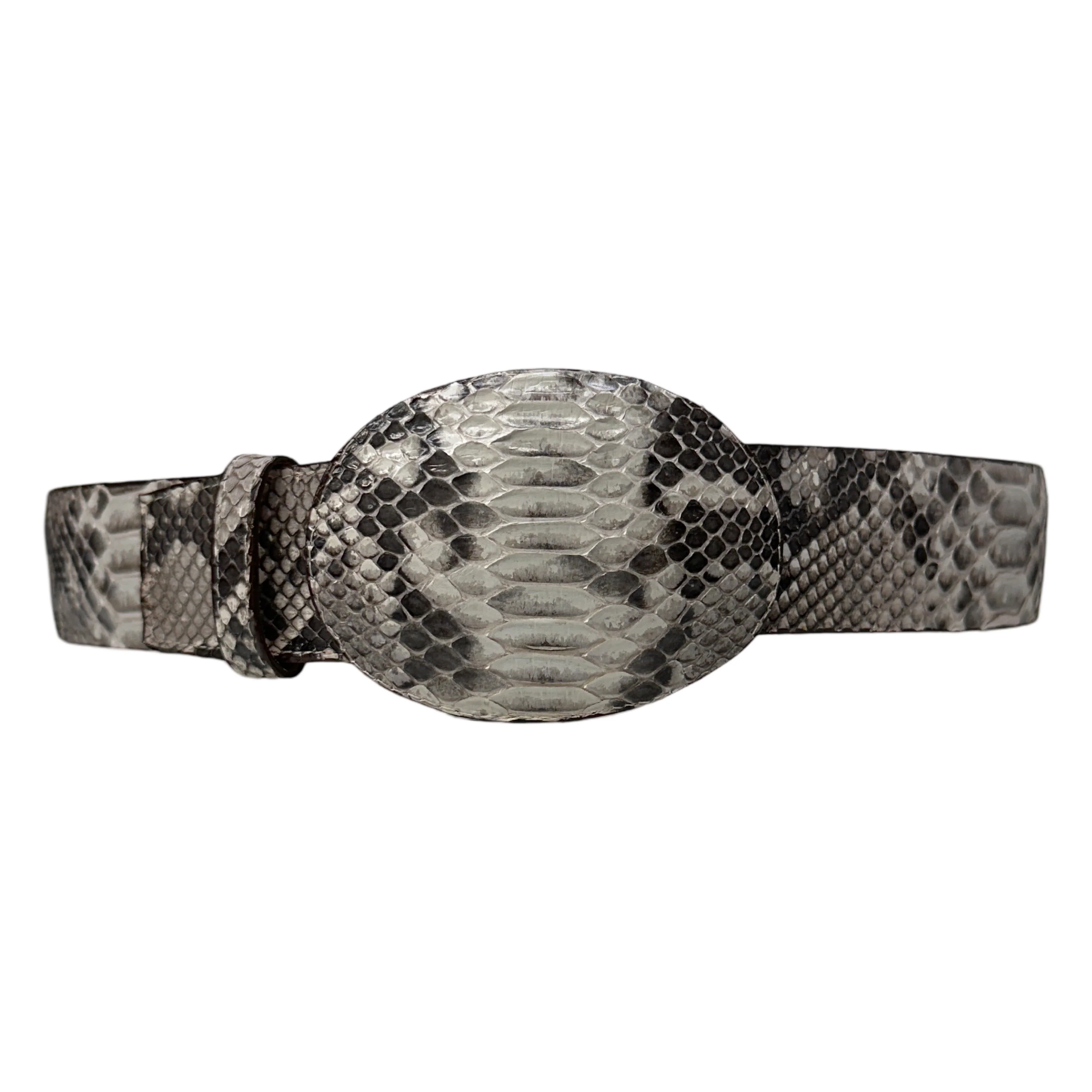 Wild West Boots Natural Python Belt