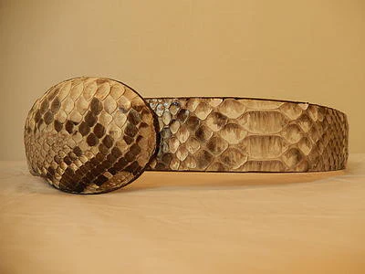 Wild West Boots Natural Python Belt - Image 2