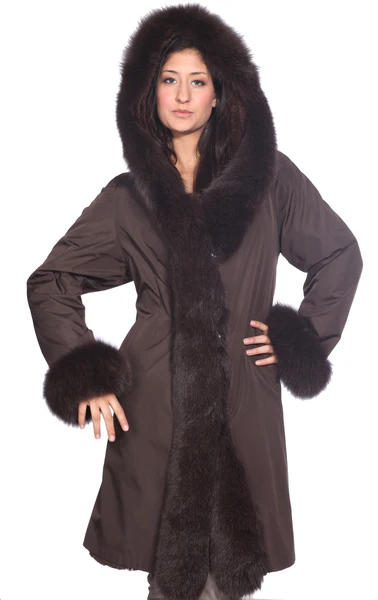 Wilda Leather Empire Fox Fur Stroller - Image 7